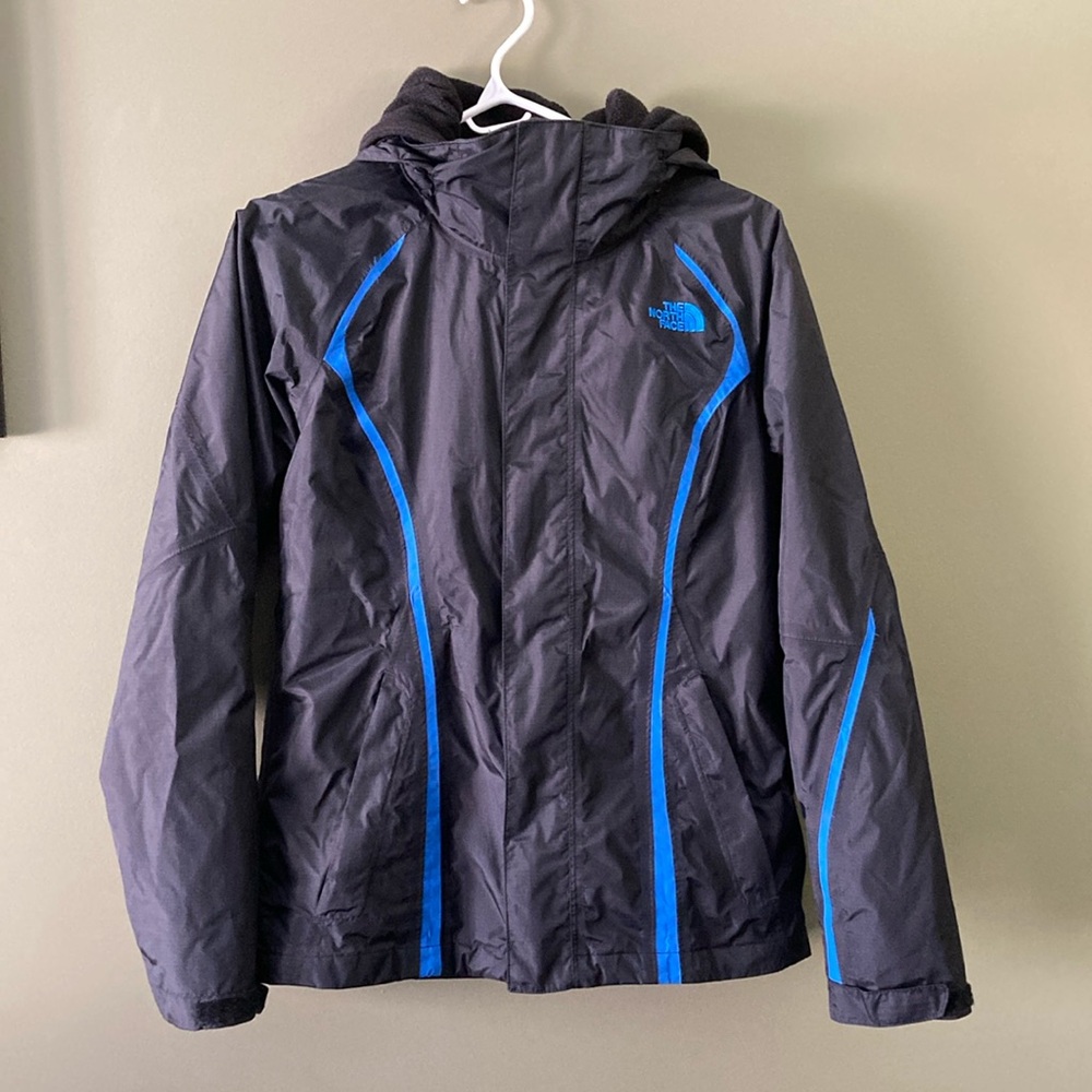 The North Face 3 in 1 Black and Blue Ski Jacket